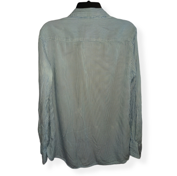 Merona Women's Distressed Button Down Shirt - Picture 3 of 6
